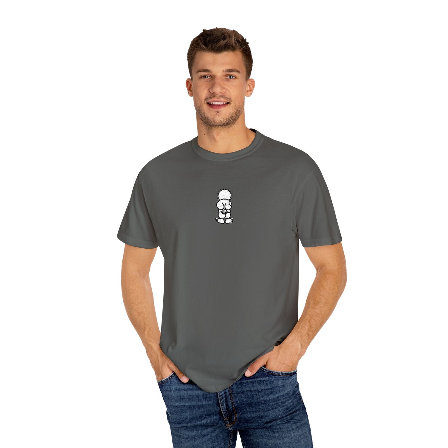 Embroidered Comfort Colors T-shirt - Handala Symbol, Palestinian Identity