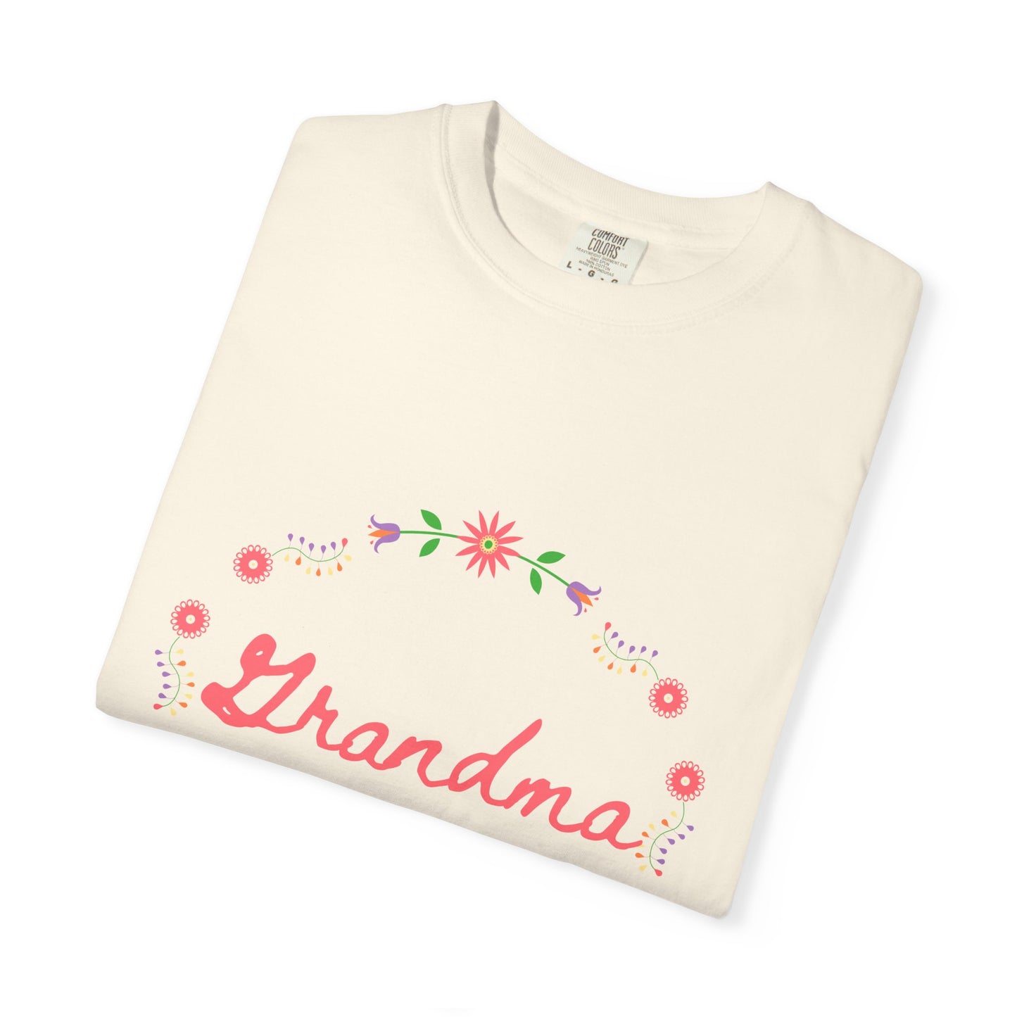Grandma at Heart Unisex T-Shirt, Gift for Grandma, Floral Tee, Mother’s Day T-Shirt, Cute Grandparent Shirt, Family Love Apparel