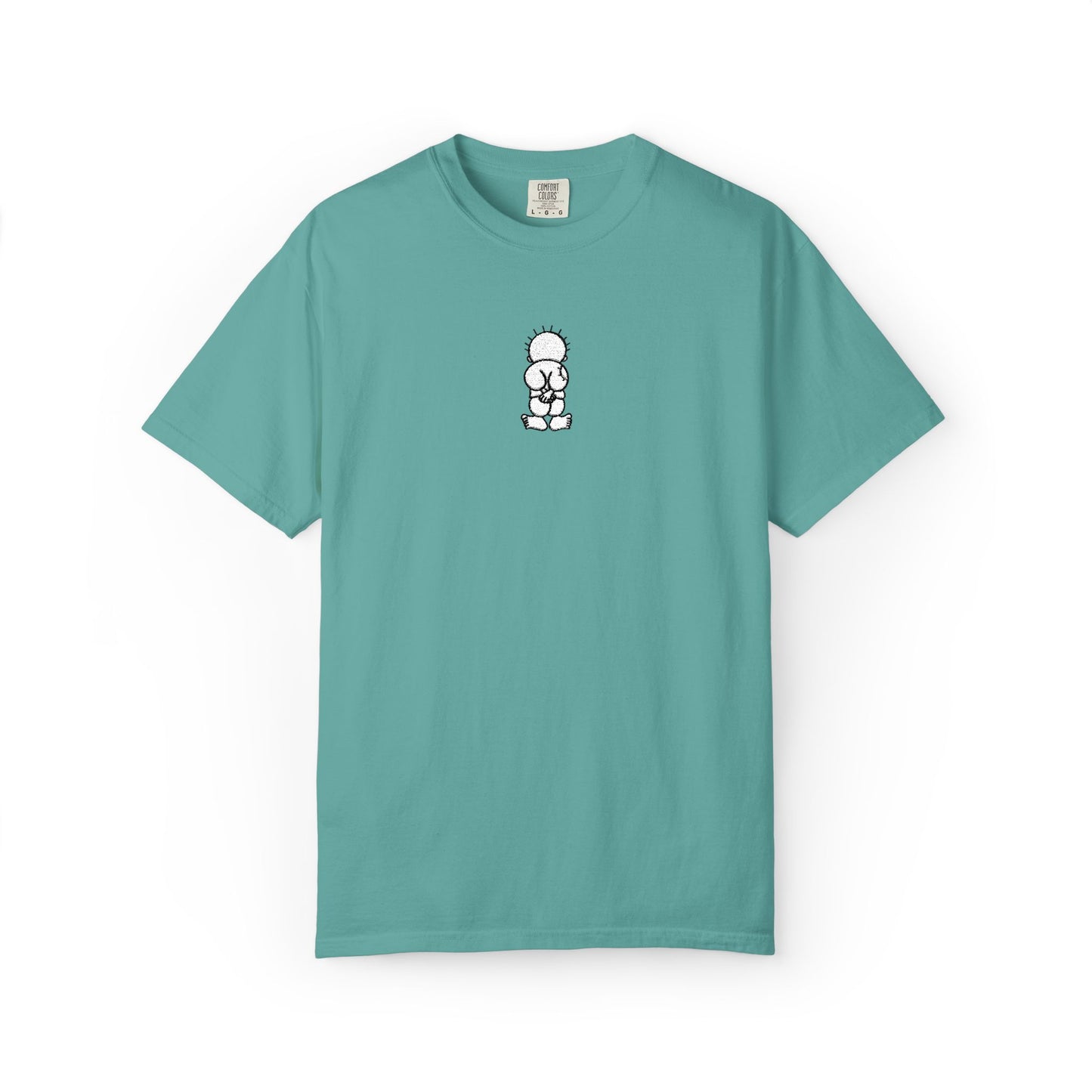 Embroidered Comfort Colors T-shirt - Handala Symbol, Palestinian Identity