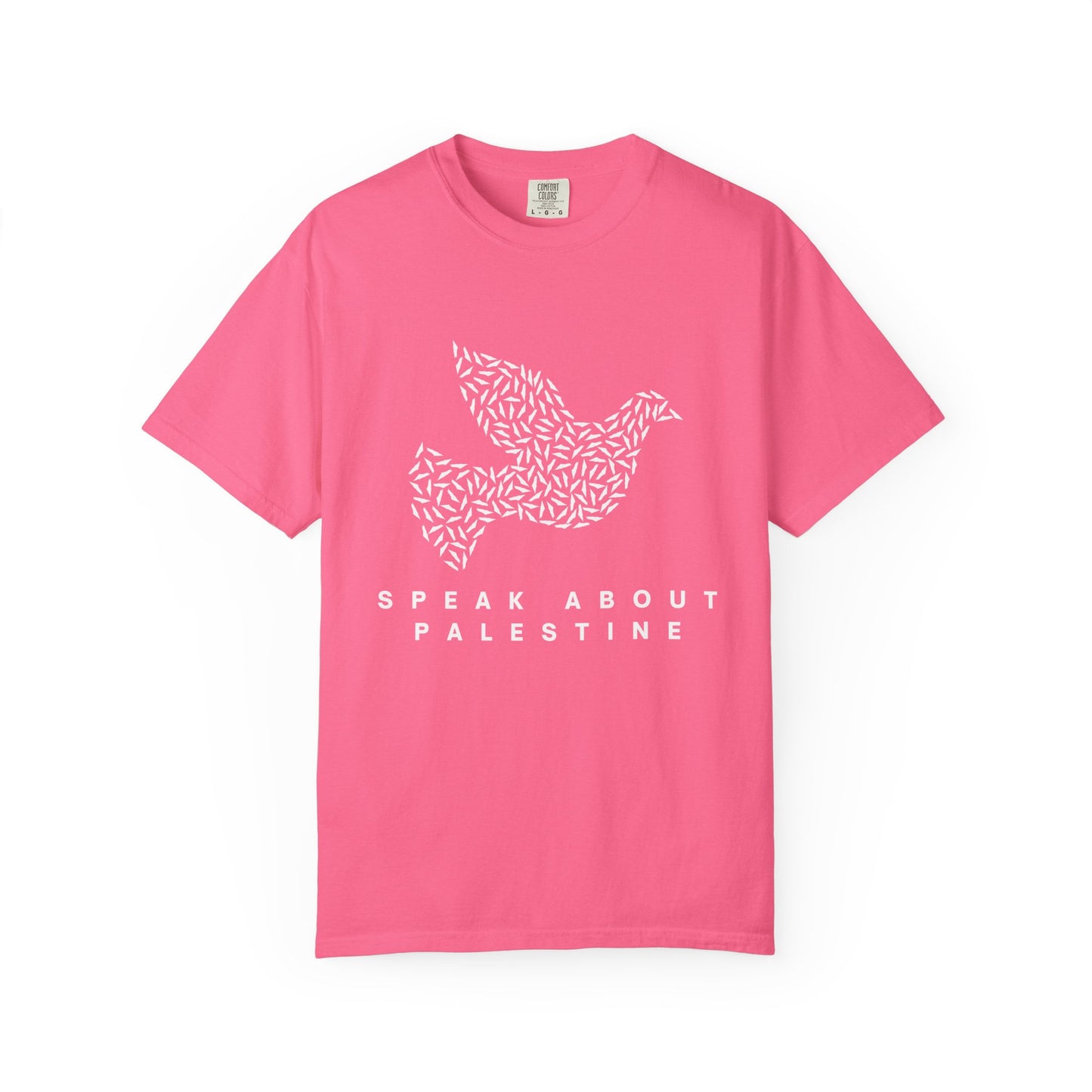 Speak About Palestine Dove Comfort Colors T-shirt
