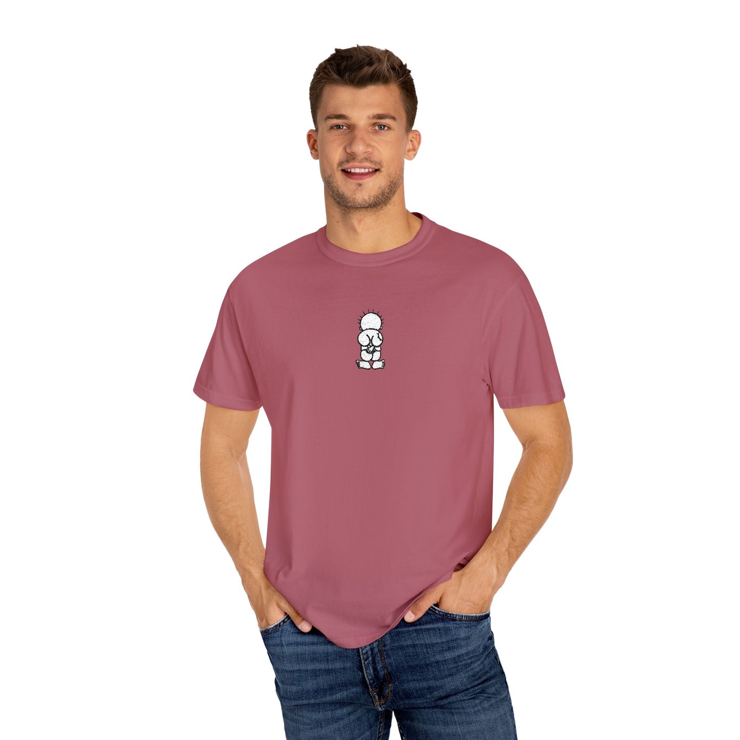 Embroidered Comfort Colors T-shirt - Handala Symbol, Palestinian Identity