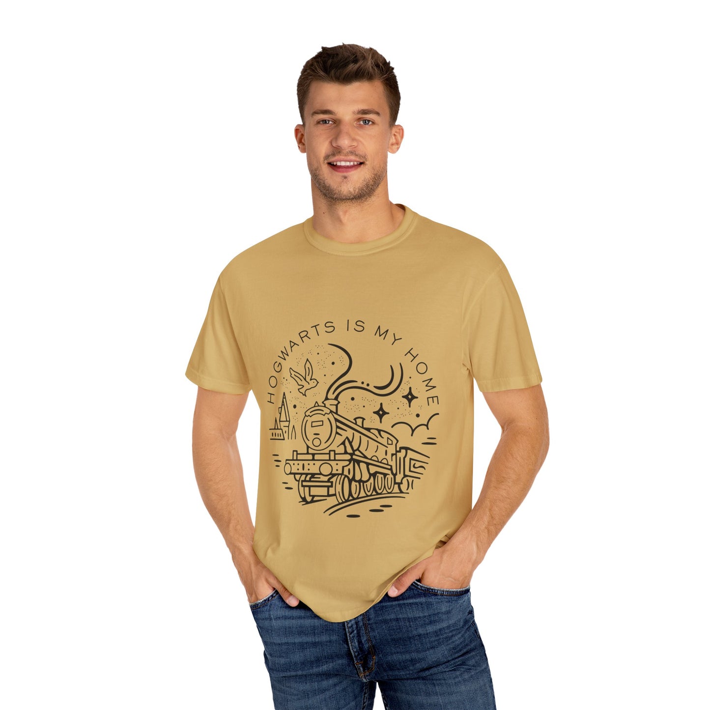 Hogwarts Is My Home T-Shirt - Unisex Garment-Dyed