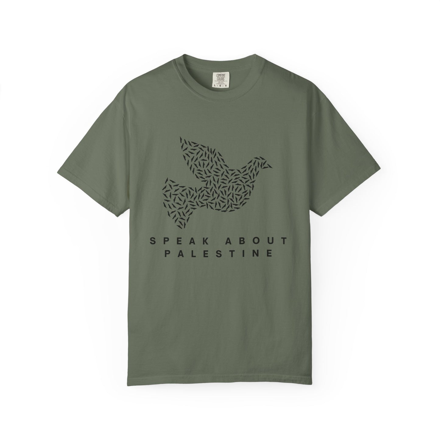 Speak About Palestine Dove Comfort Colors T-shirt