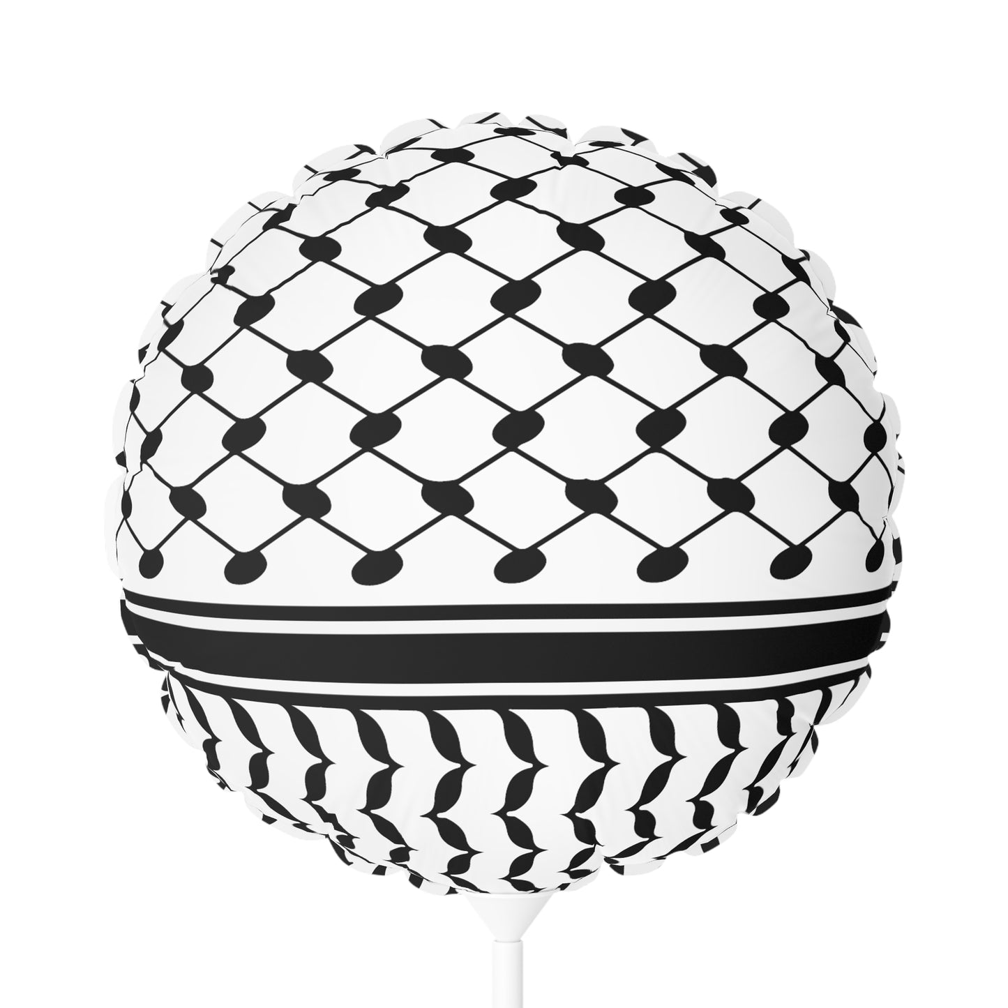 Balloon - Keffiyeh Print - Baba Dad in Arabic - 11"