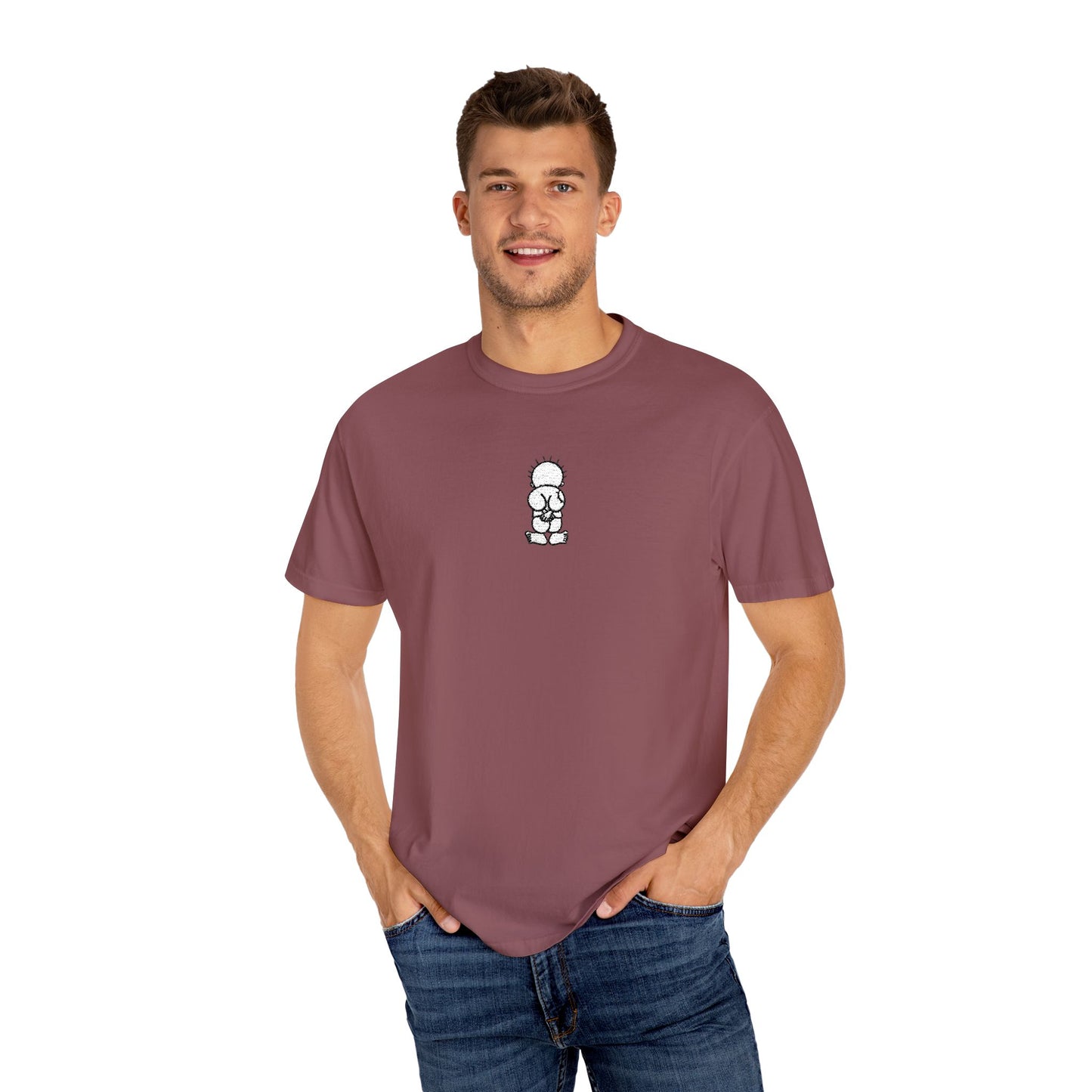 Embroidered Comfort Colors T-shirt - Handala Symbol, Palestinian Identity