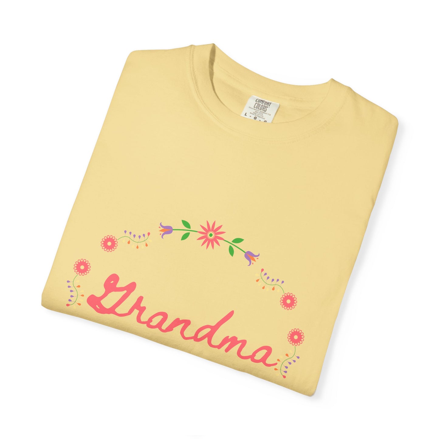 Grandma at Heart Unisex T-Shirt, Gift for Grandma, Floral Tee, Mother’s Day T-Shirt, Cute Grandparent Shirt, Family Love Apparel