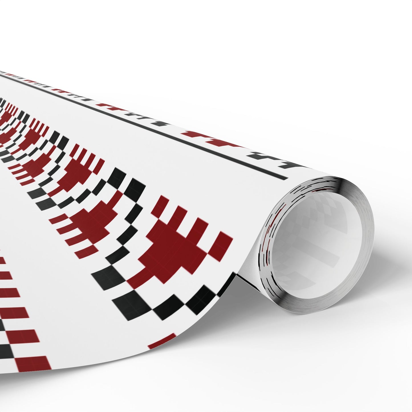 Copy of Wrapping Papers - Palestinian Tatreez White Red Black Traditional Design