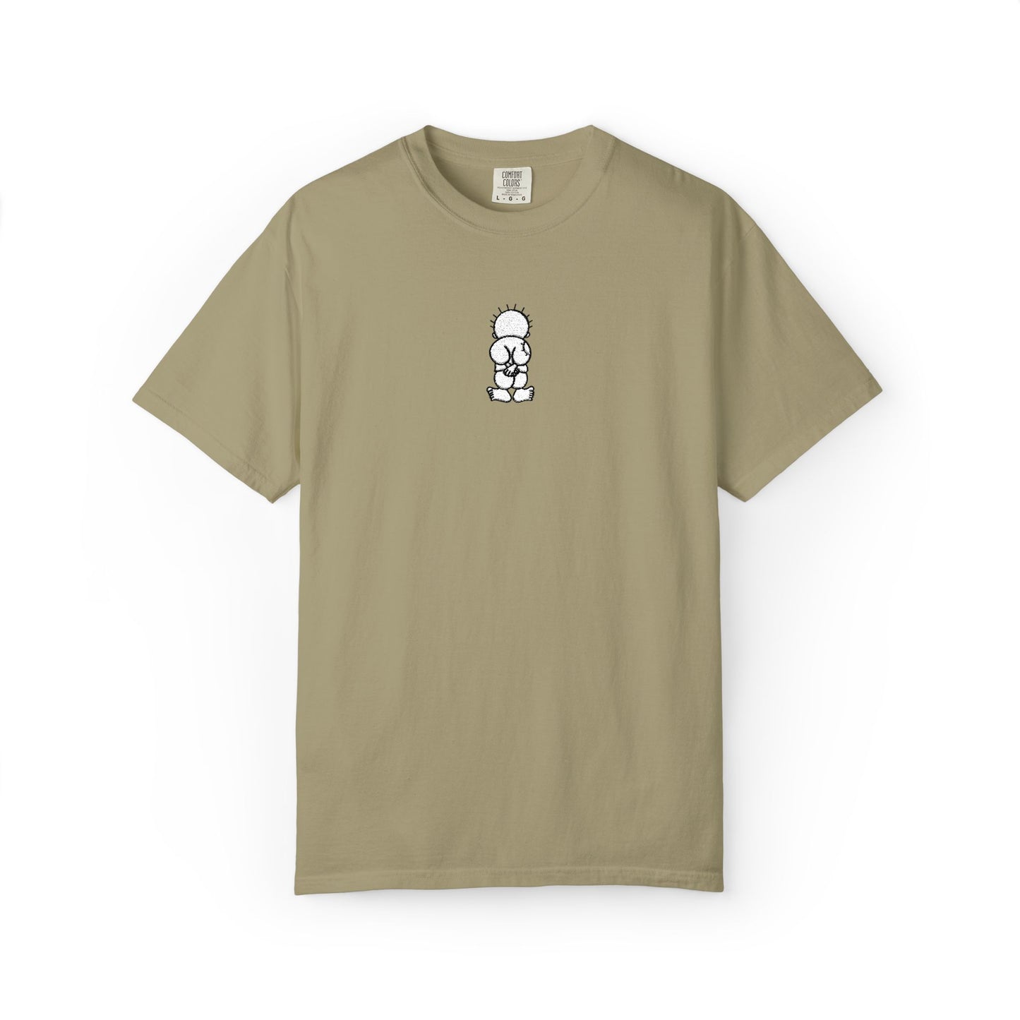 Embroidered Comfort Colors T-shirt - Handala Symbol, Palestinian Identity