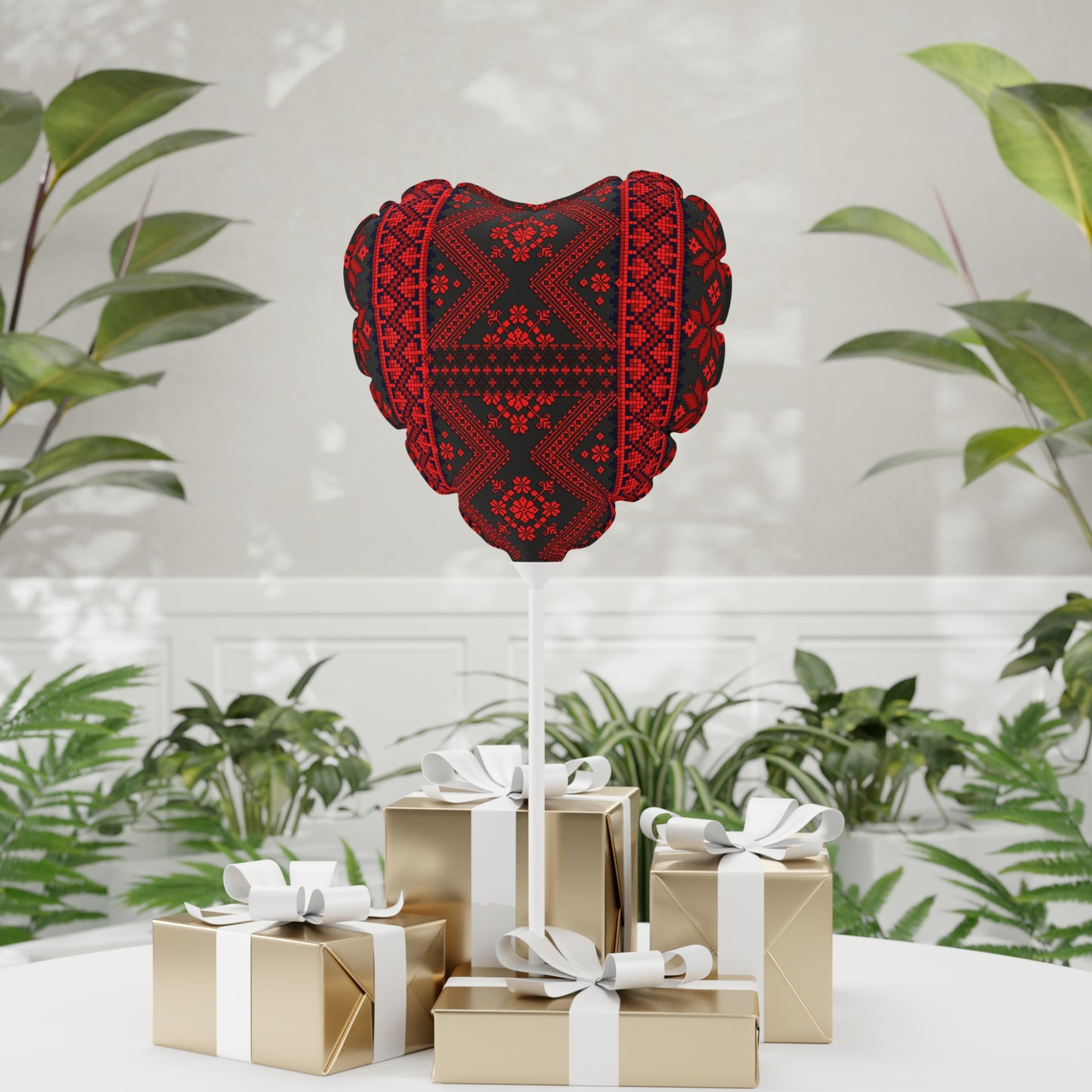 Balloons - Tatreez Print, - Palestinian Event Decor