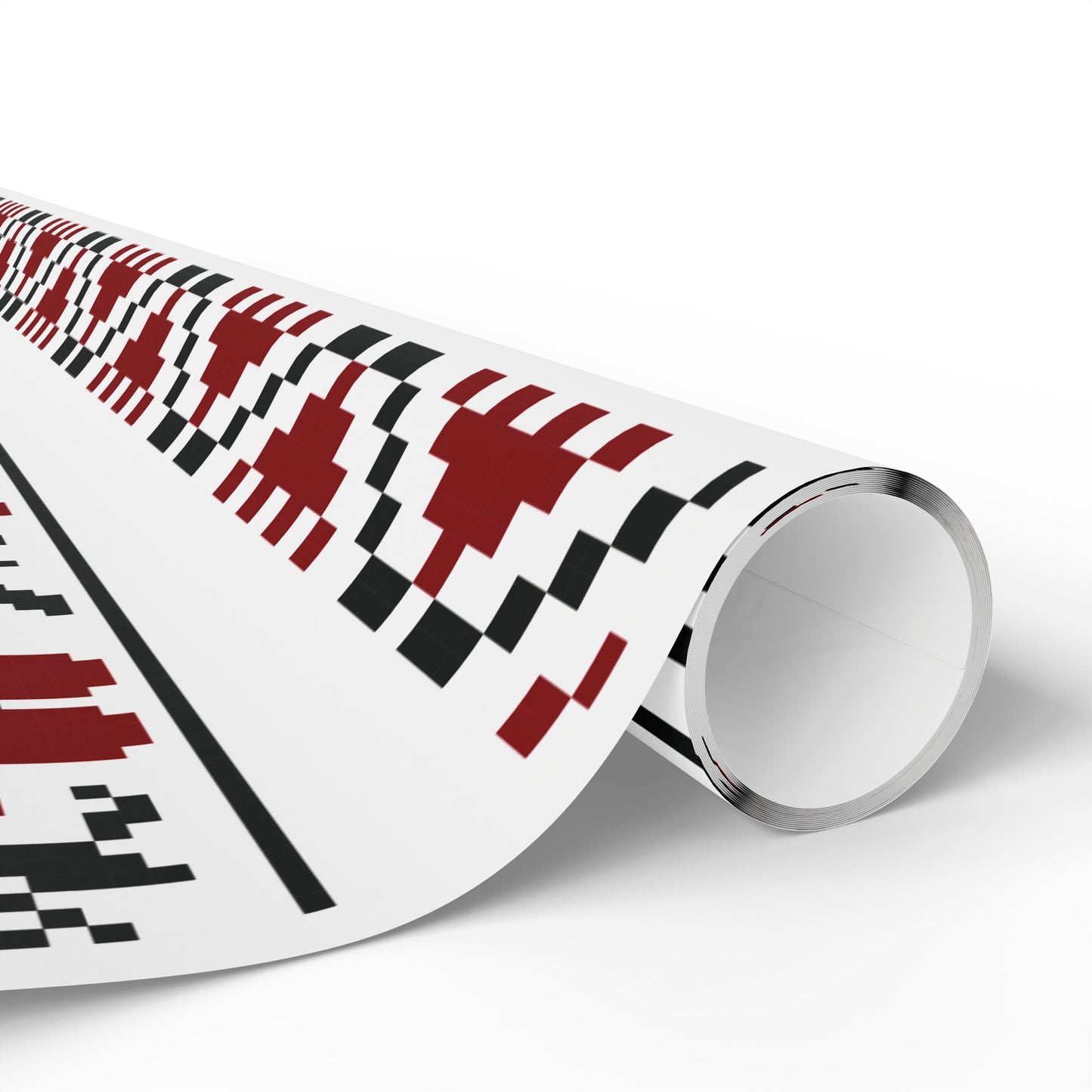 Copy of Wrapping Papers - Palestinian Tatreez White Red Black Traditional Design