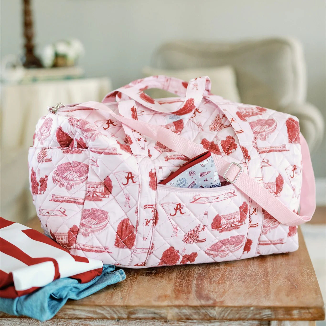 University of Alabama Quilted Duffle