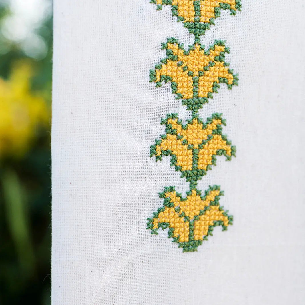 Cauliflower Tatreez Tea Towel