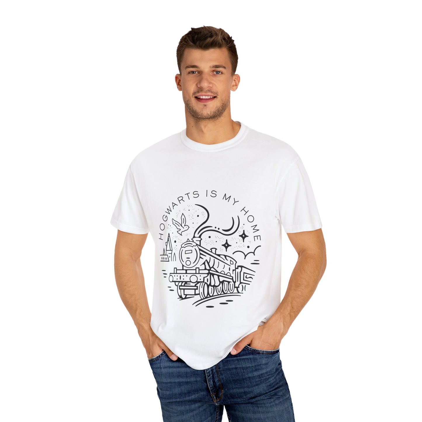 Hogwarts Is My Home T-Shirt - Unisex Garment-Dyed