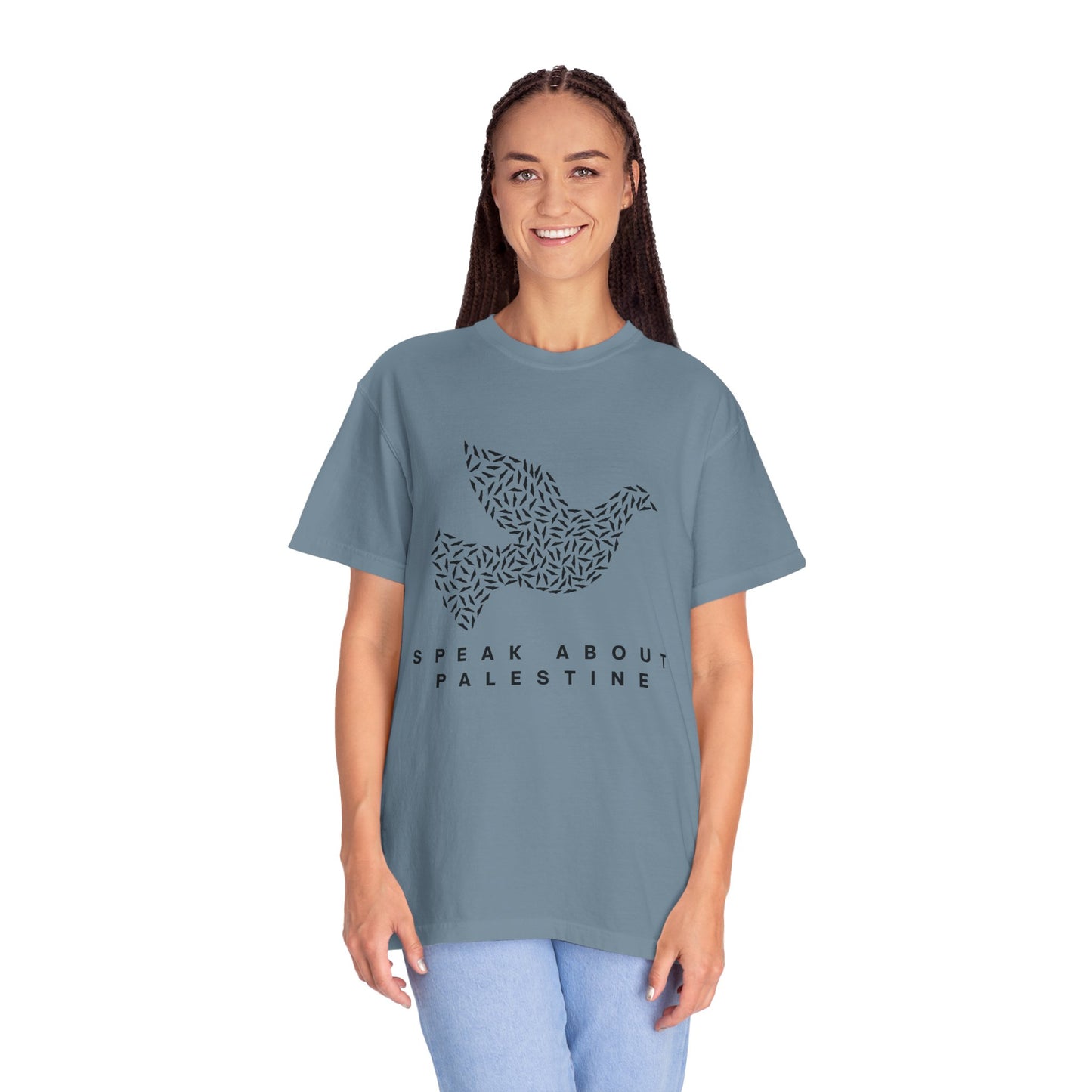 Speak About Palestine Dove Comfort Colors T-shirt