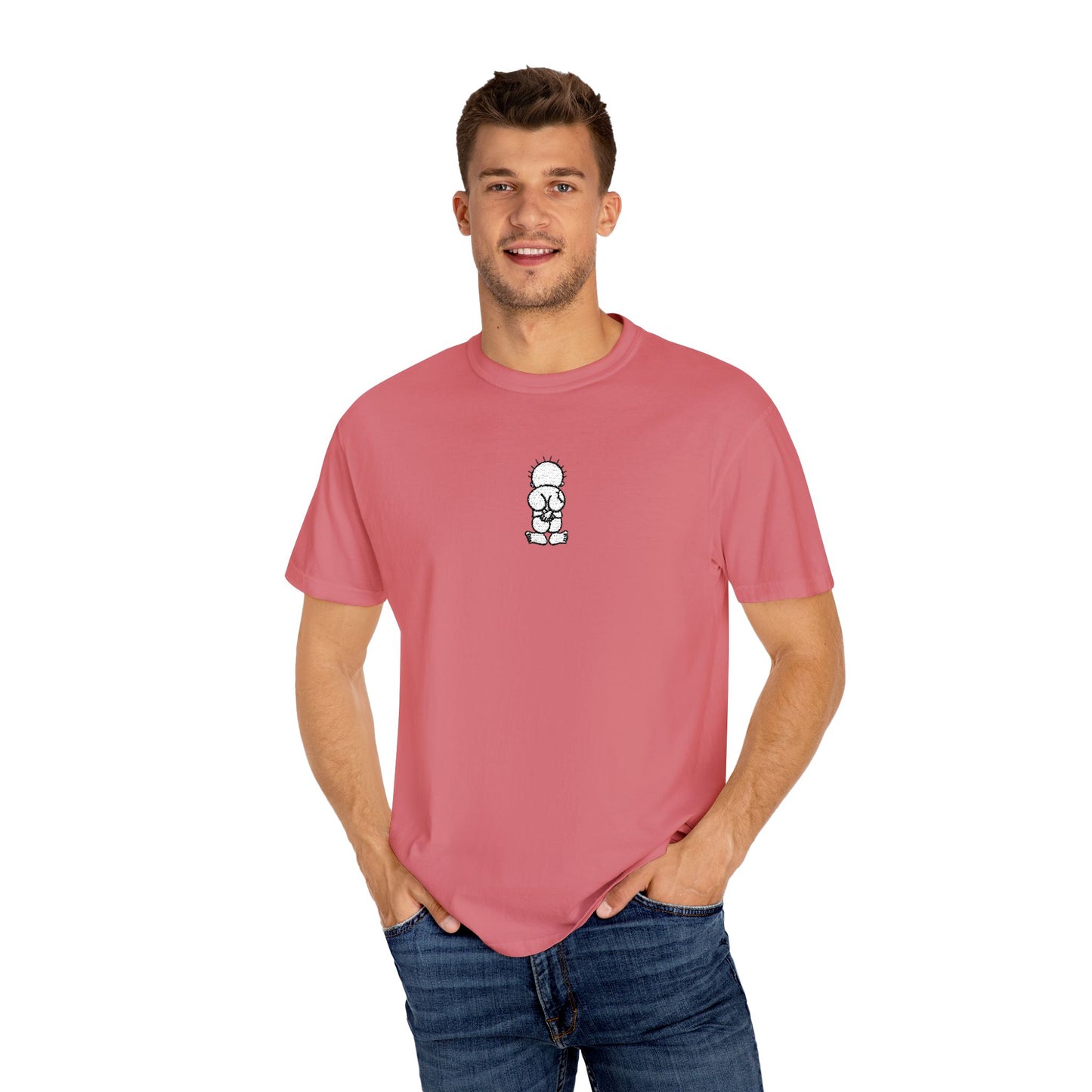 Embroidered Comfort Colors T-shirt - Handala Symbol, Palestinian Identity