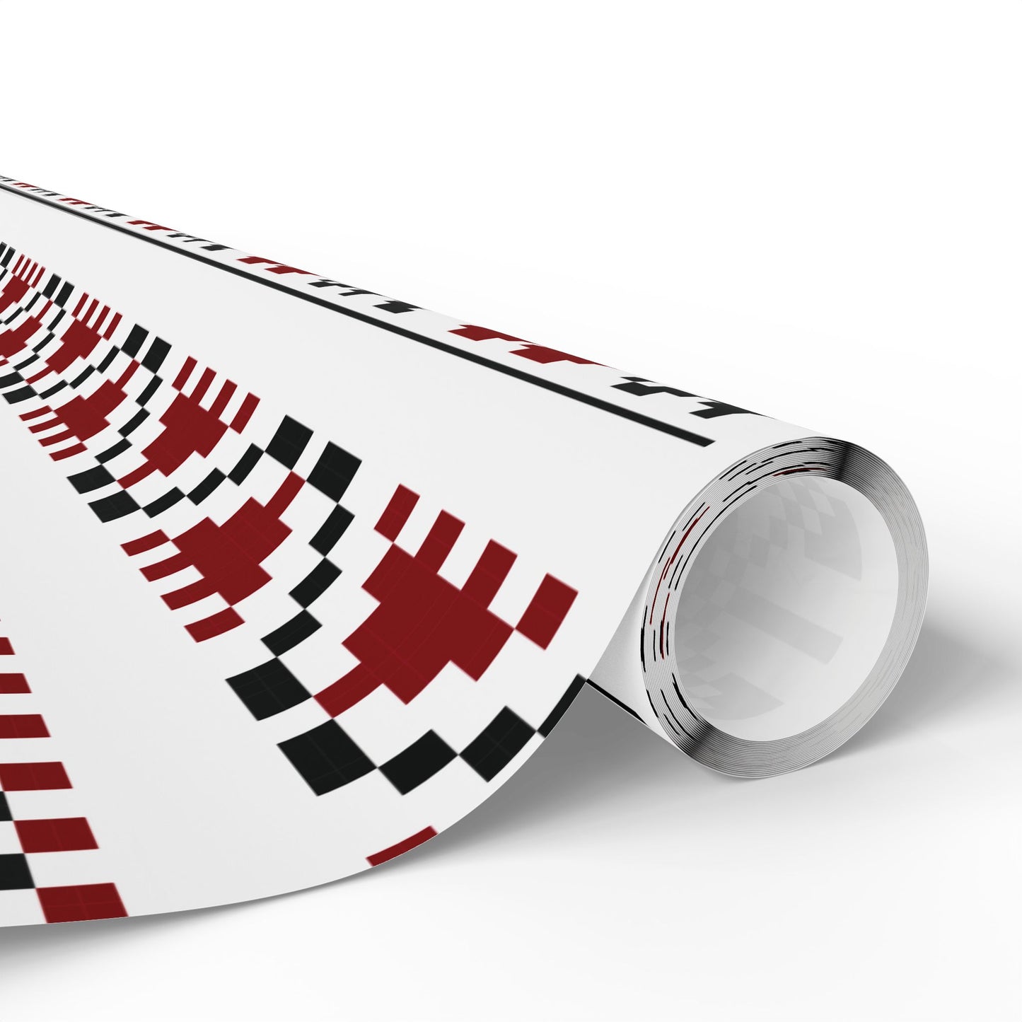 Copy of Wrapping Papers - Palestinian Tatreez White Red Black Traditional Design