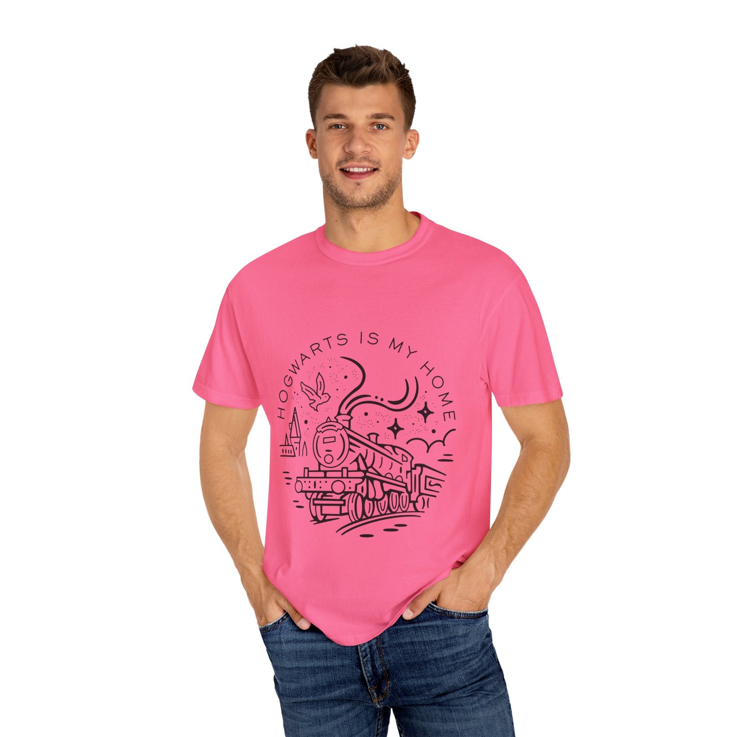 Hogwarts Is My Home T-Shirt - Unisex Garment-Dyed