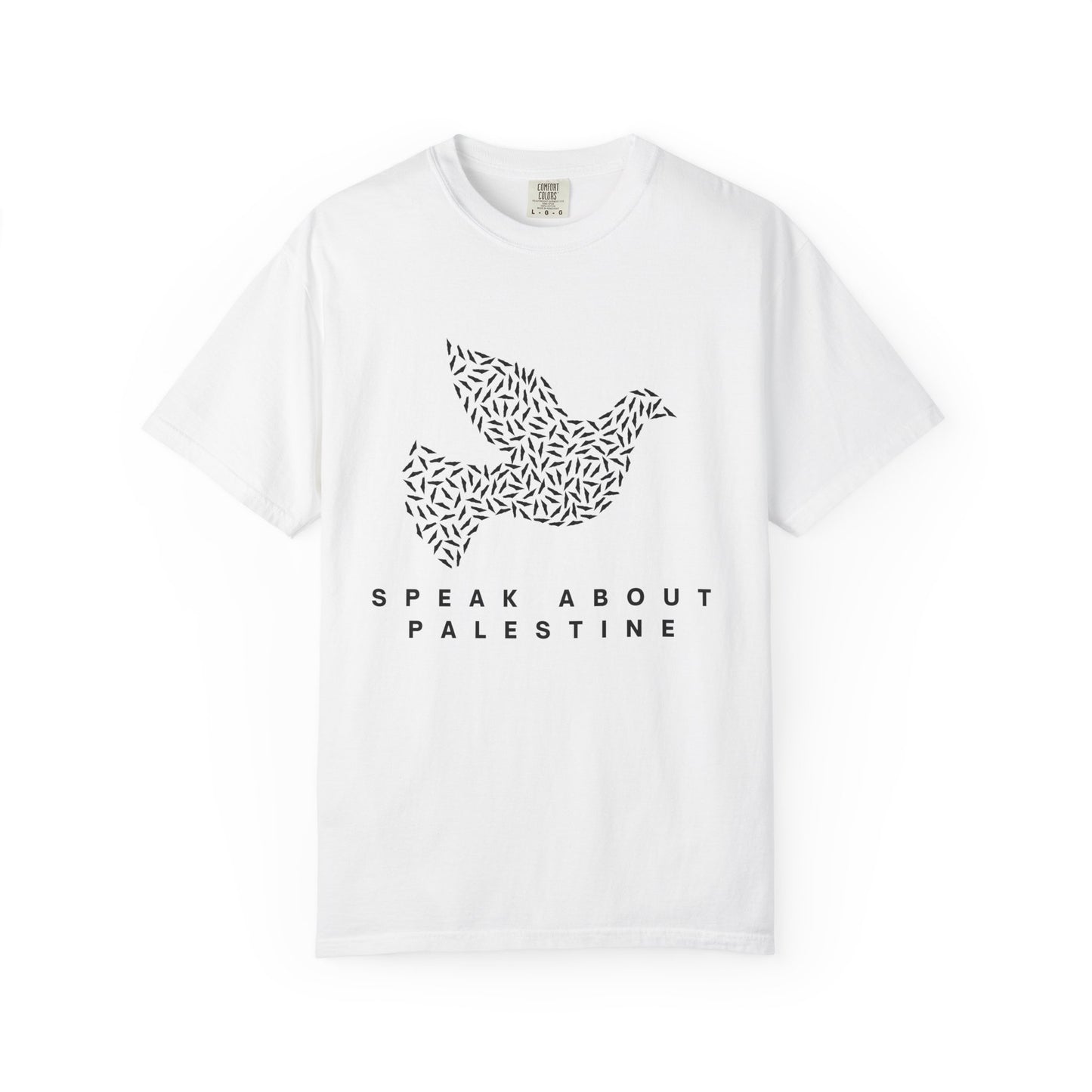 Speak About Palestine Dove Comfort Colors T-shirt