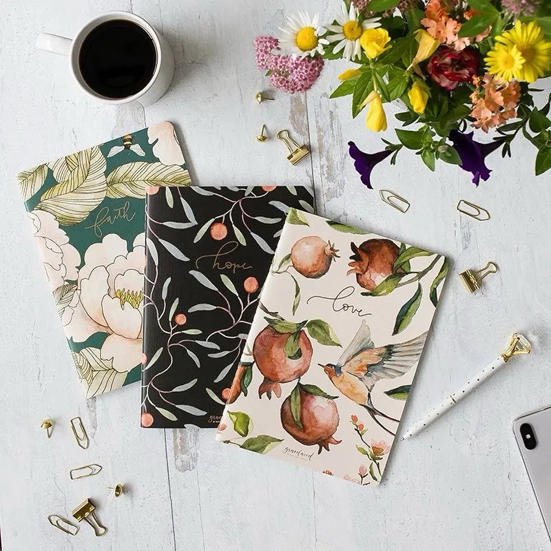 GraceLaced Lined Notebooks - Set of 3