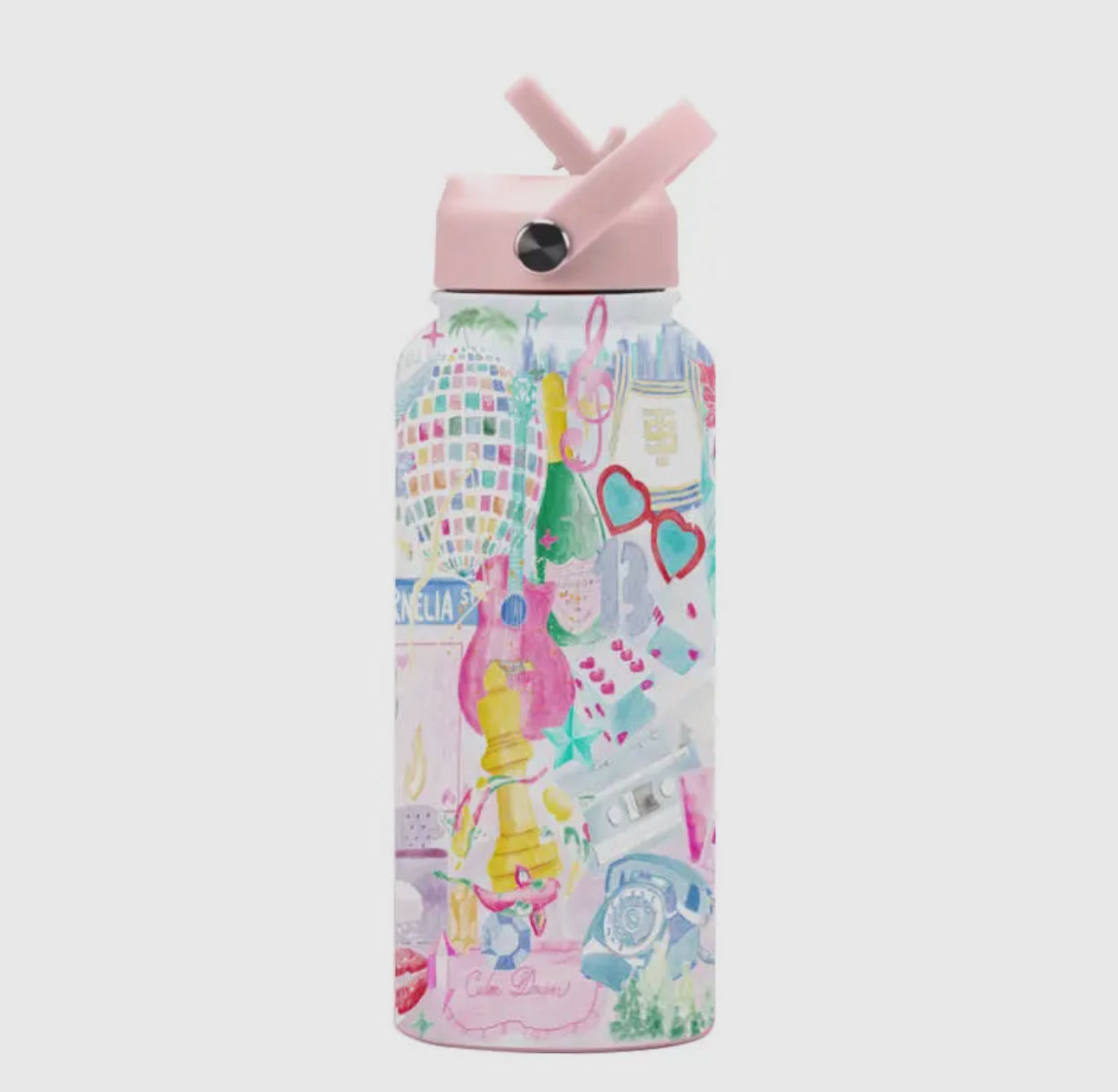 Taylor Swift 32 oz Insulated Water Bottle with Straw Lid