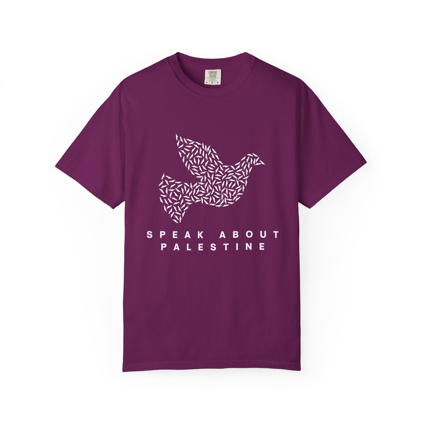 Speak About Palestine Dove Comfort Colors T-shirt