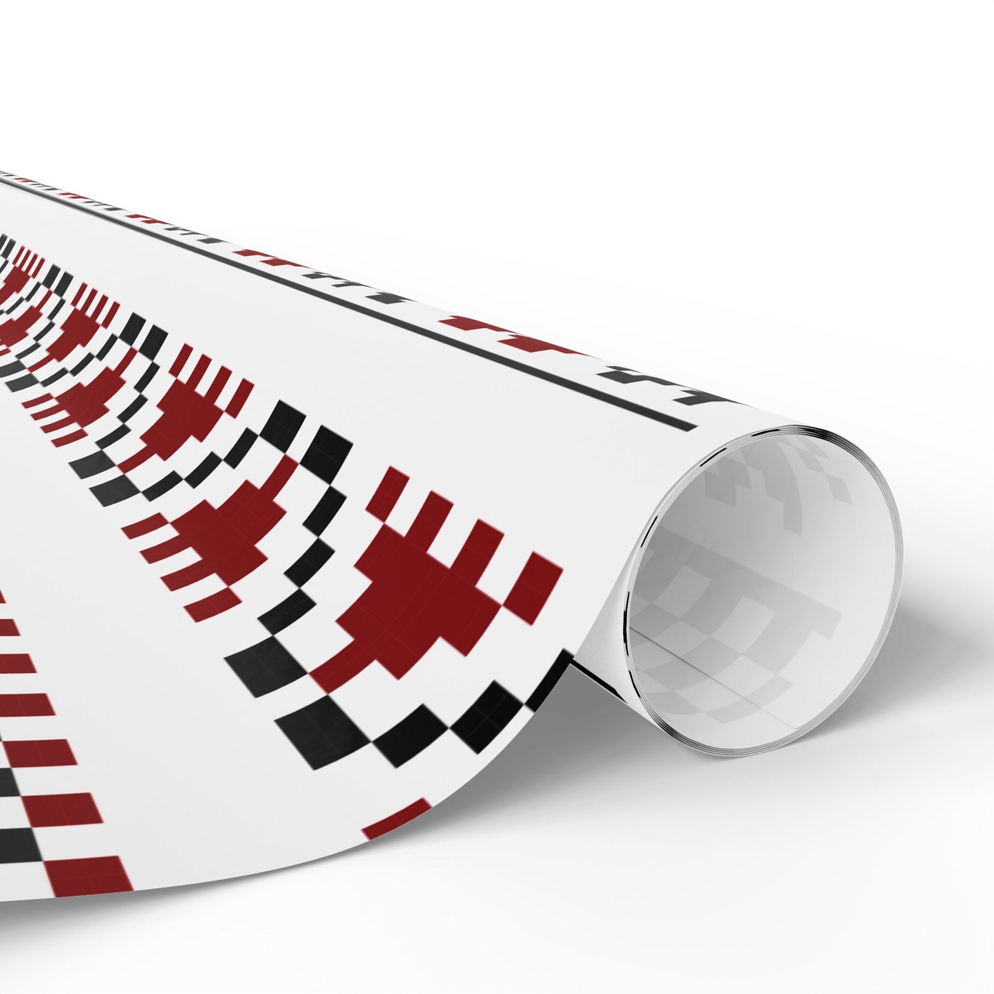 Copy of Wrapping Papers - Palestinian Tatreez White Red Black Traditional Design