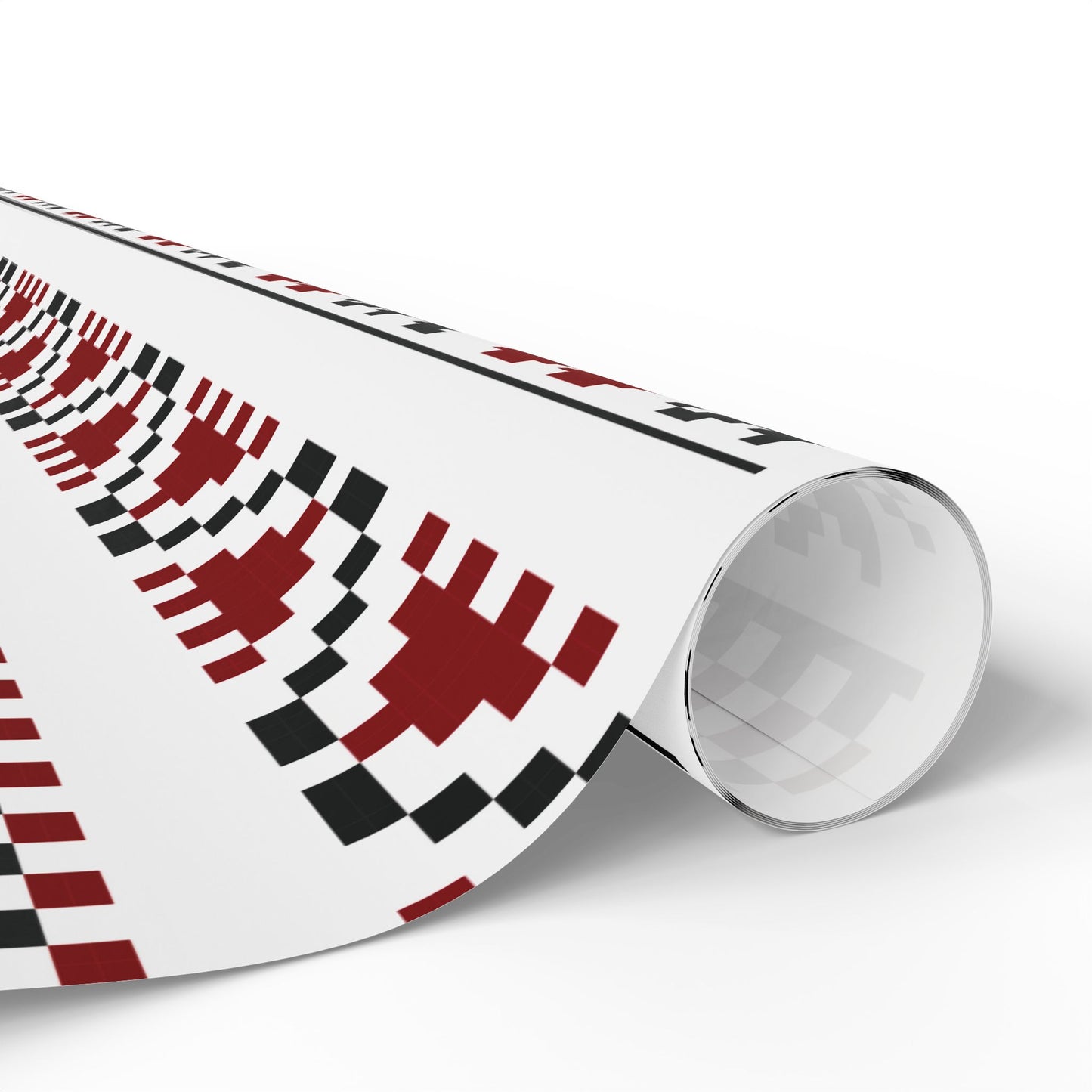 Copy of Wrapping Papers - Palestinian Tatreez White Red Black Traditional Design