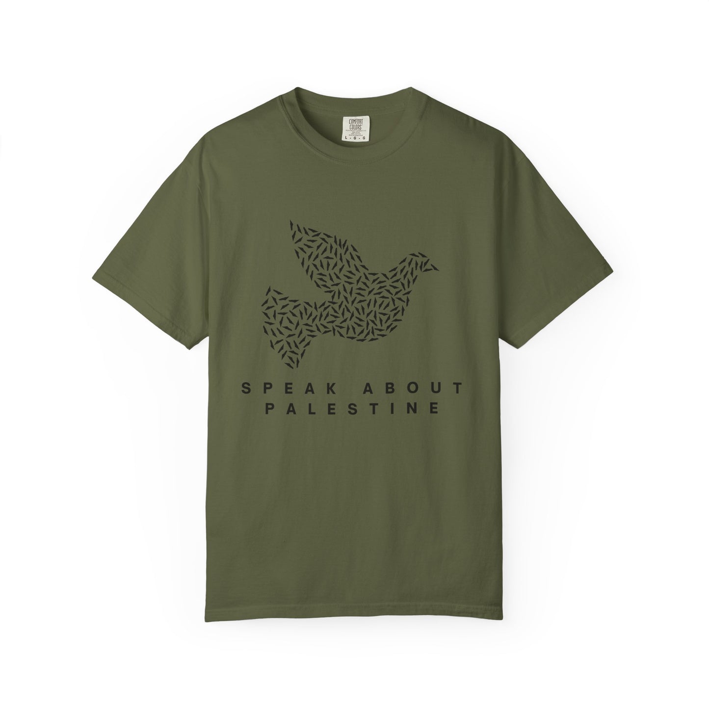 Speak About Palestine Dove Comfort Colors T-shirt