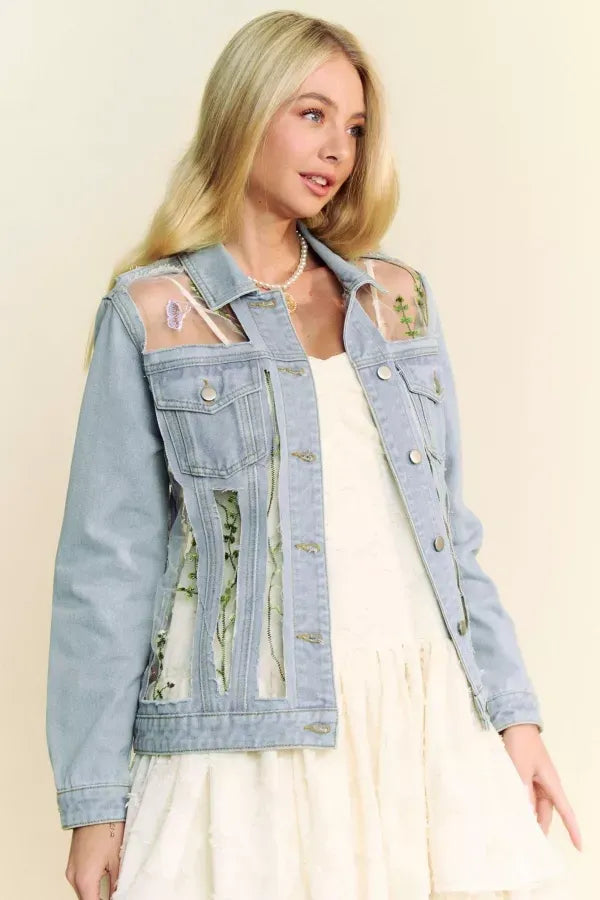 The Floral Denim Jacket