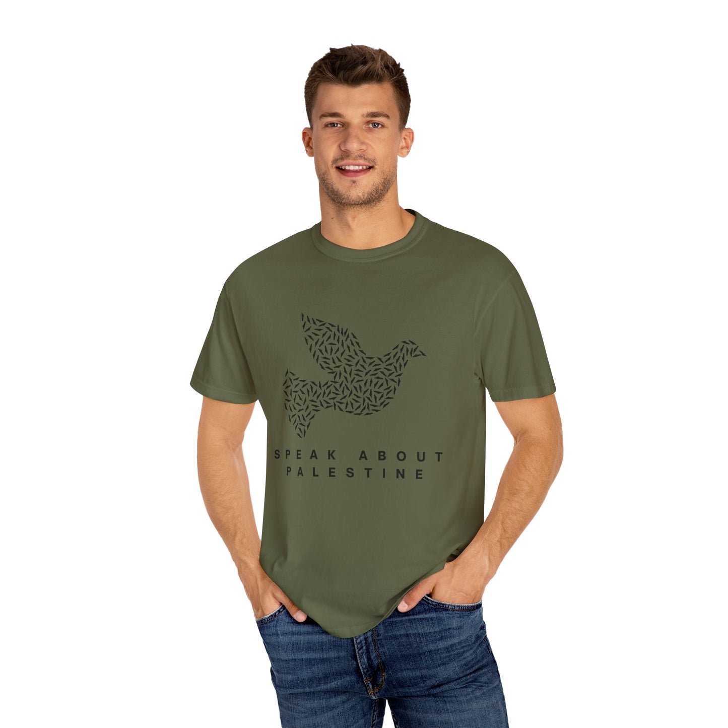 Speak About Palestine Dove Comfort Colors T-shirt