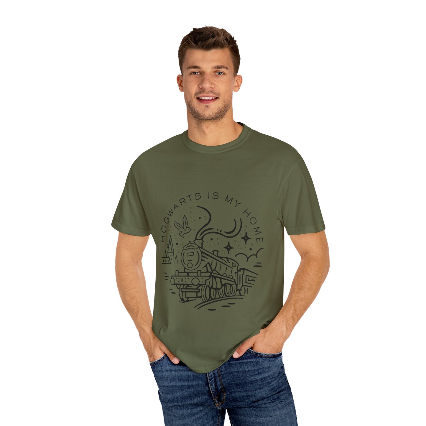 Hogwarts Is My Home T-Shirt - Unisex Garment-Dyed