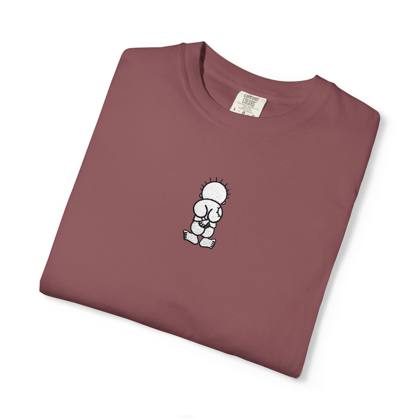 Embroidered Comfort Colors T-shirt - Handala Symbol, Palestinian Identity