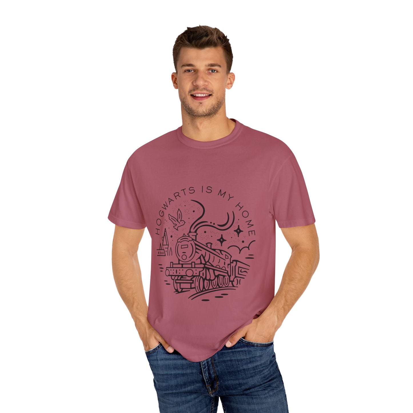 Hogwarts Is My Home T-Shirt - Unisex Garment-Dyed