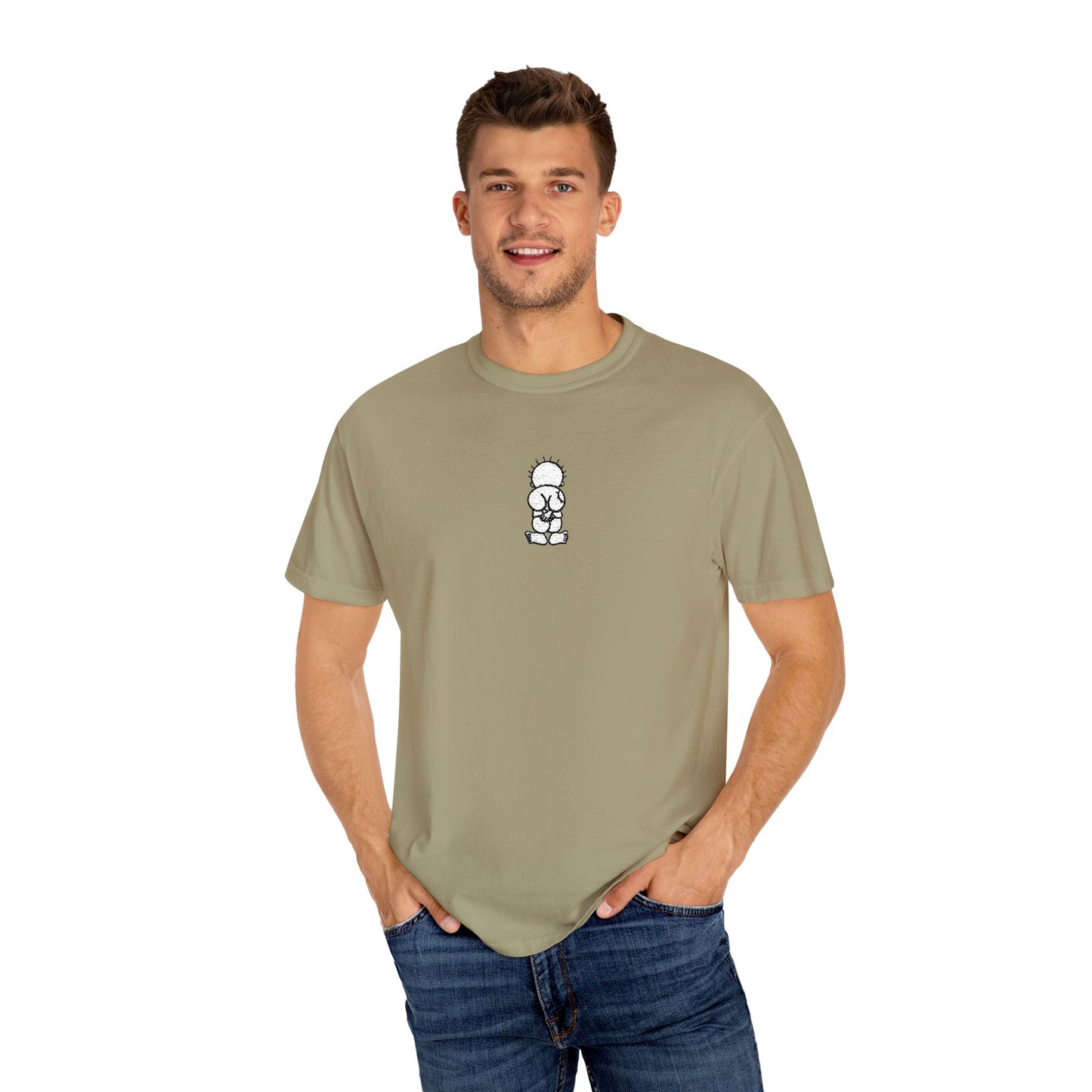 Embroidered Comfort Colors T-shirt - Handala Symbol, Palestinian Identity