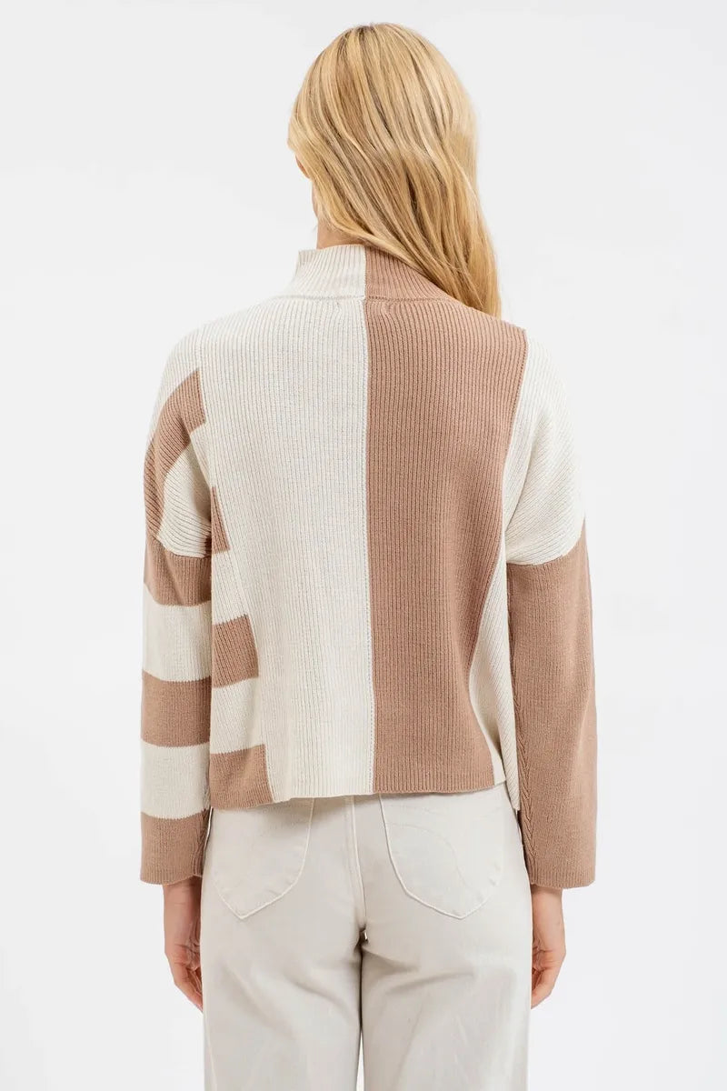 Jenna Mock Neck Sweater