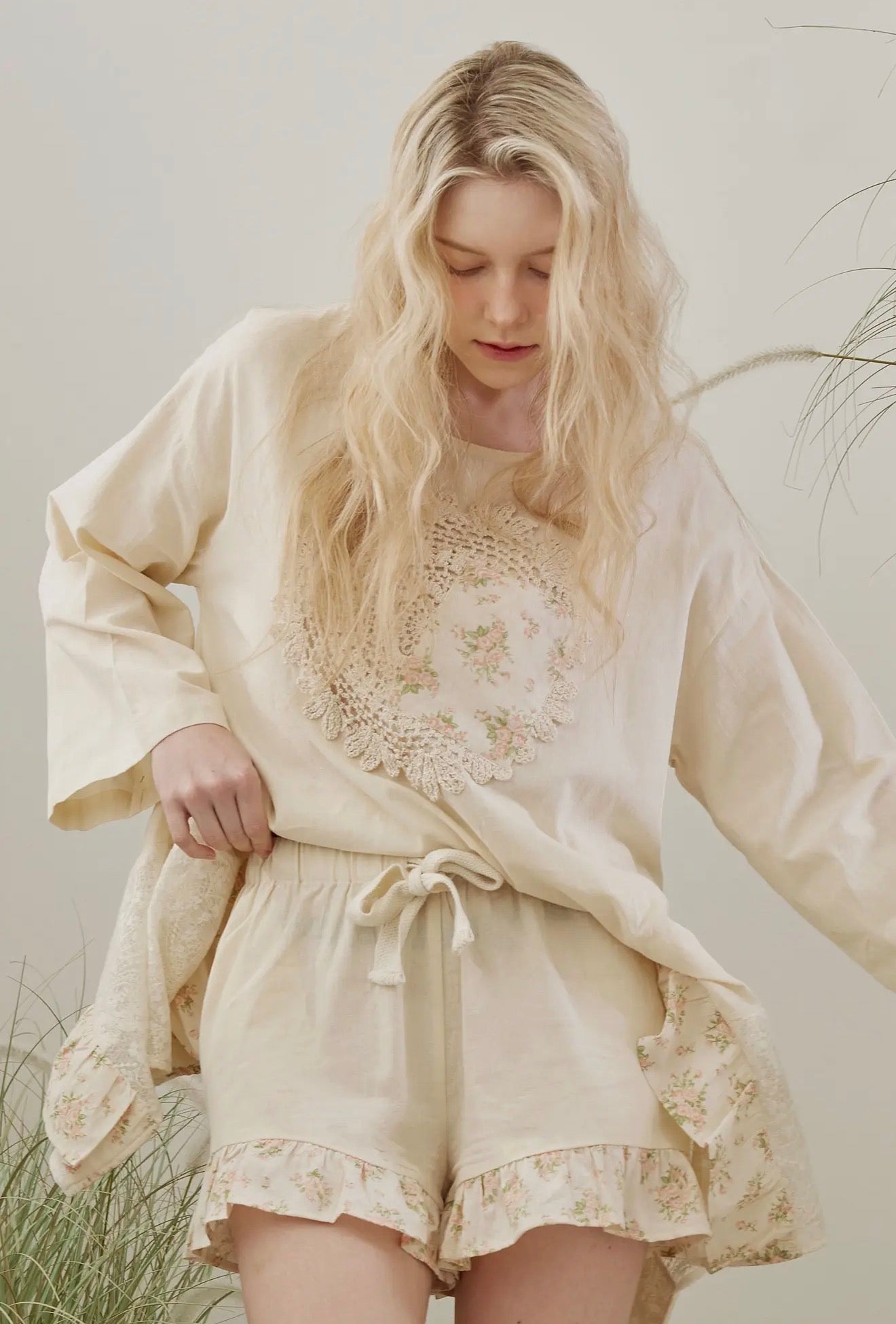 Cream Dreamy Crochet Set