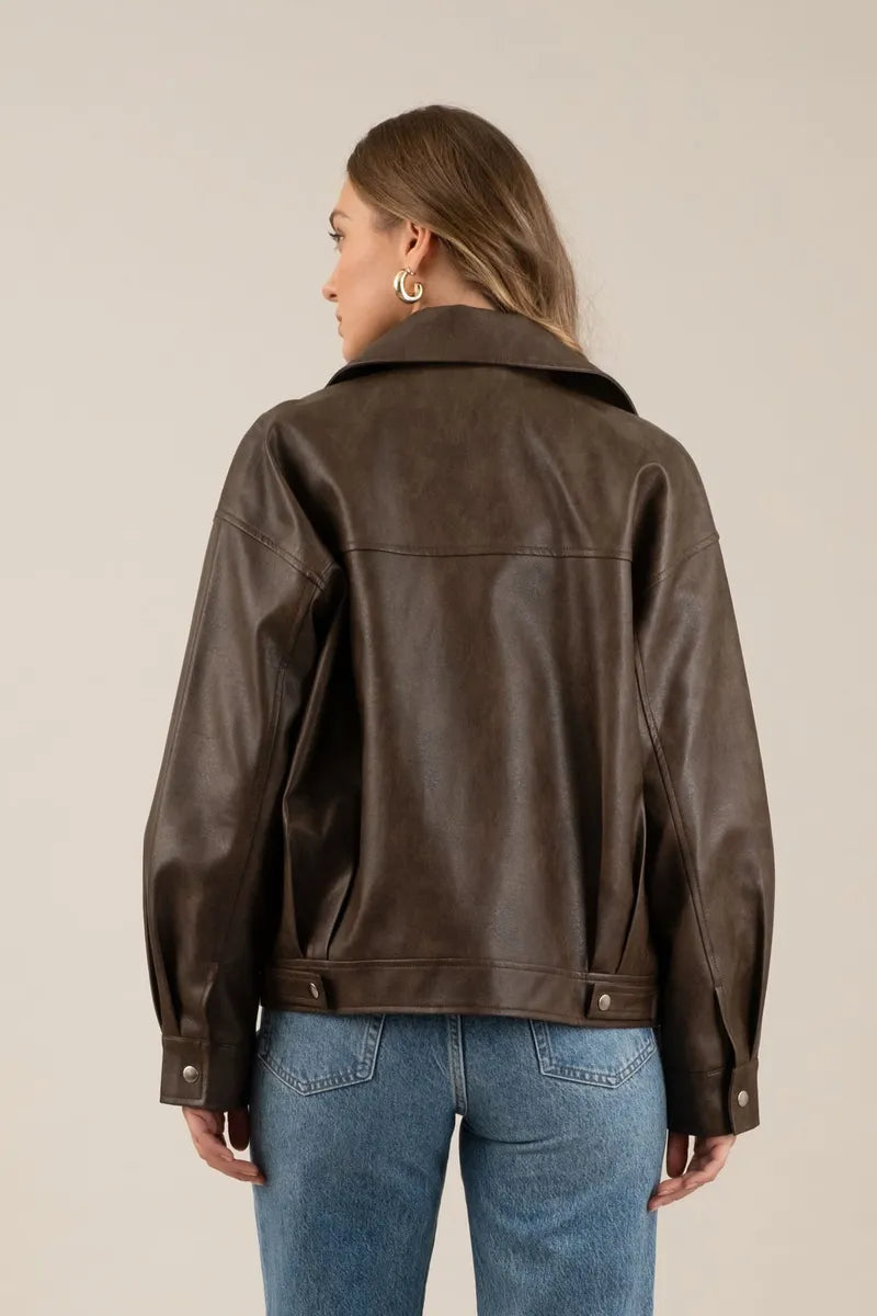 Folly Faux Leather Jacket