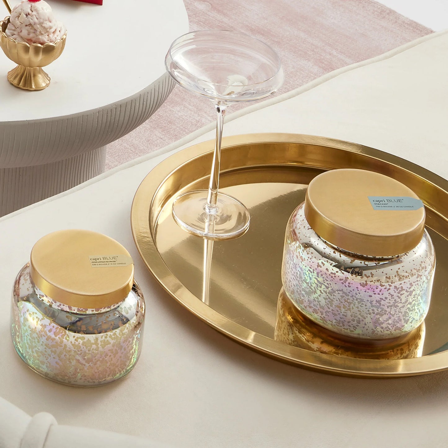 Volcano Mercury Iridescent Signature Candle