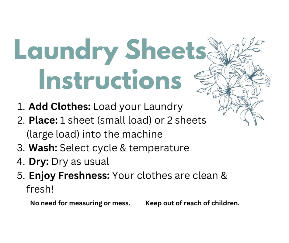Laundry Detergent Sheets (30 Loads)