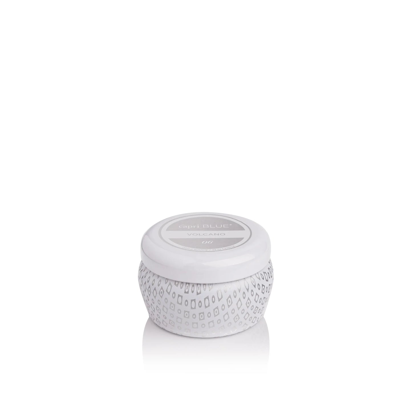 Volcano White Mini Tin Candle
