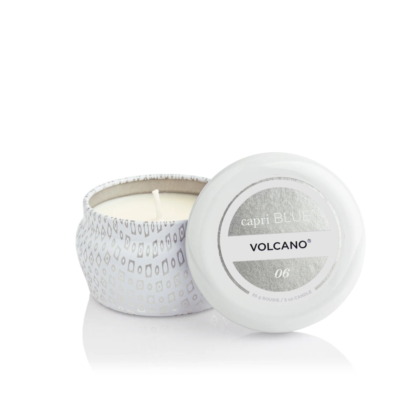 Volcano White Mini Tin Candle