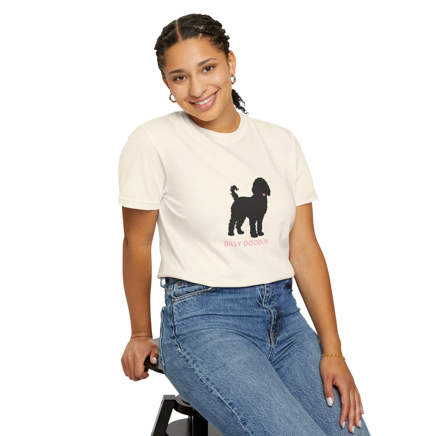 Dilly Doodlin' Black Doodle Tee