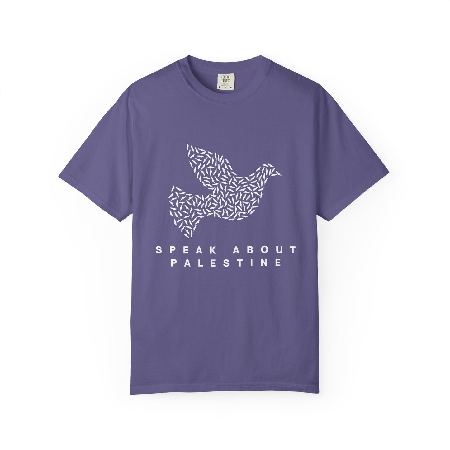 Speak About Palestine Dove Comfort Colors T-shirt