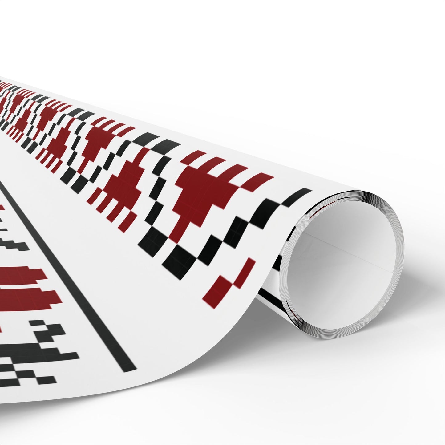 Copy of Wrapping Papers - Palestinian Tatreez White Red Black Traditional Design