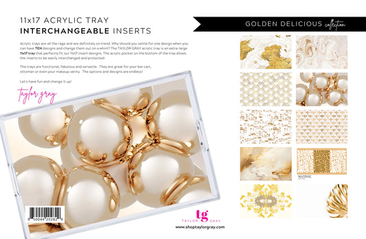 11x17 Golden Delicious Insert Set of 10