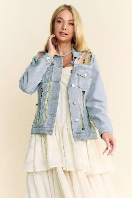 The Floral Denim Jacket