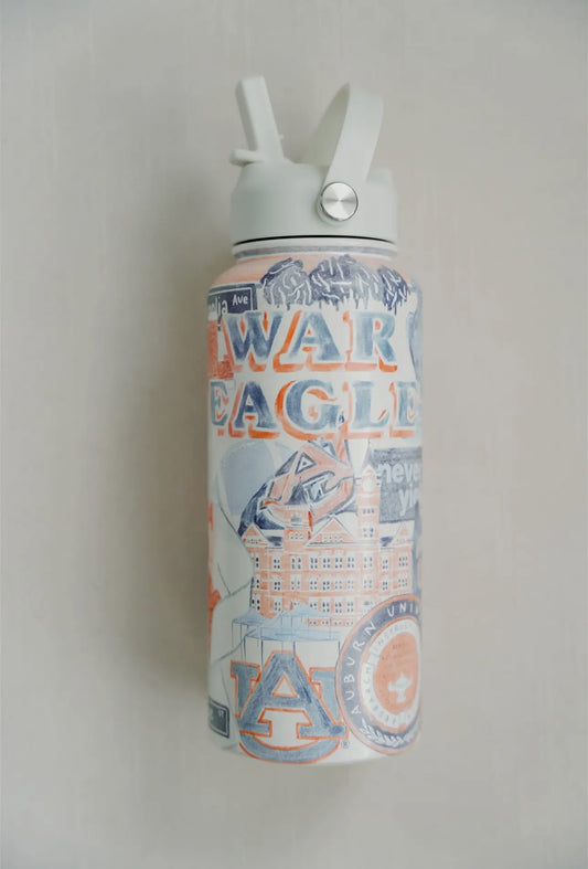 Auburn University 32 oz Insulated Water Bottle