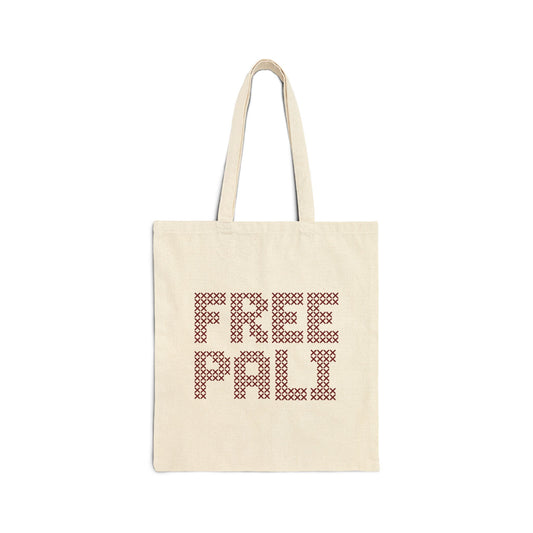 Free Pali Cotton Canvas Tote Bag - Eco-Friendly, Reusable Shopping Bag, Beach Tote, Gift for Activists, Sustainable Fashion