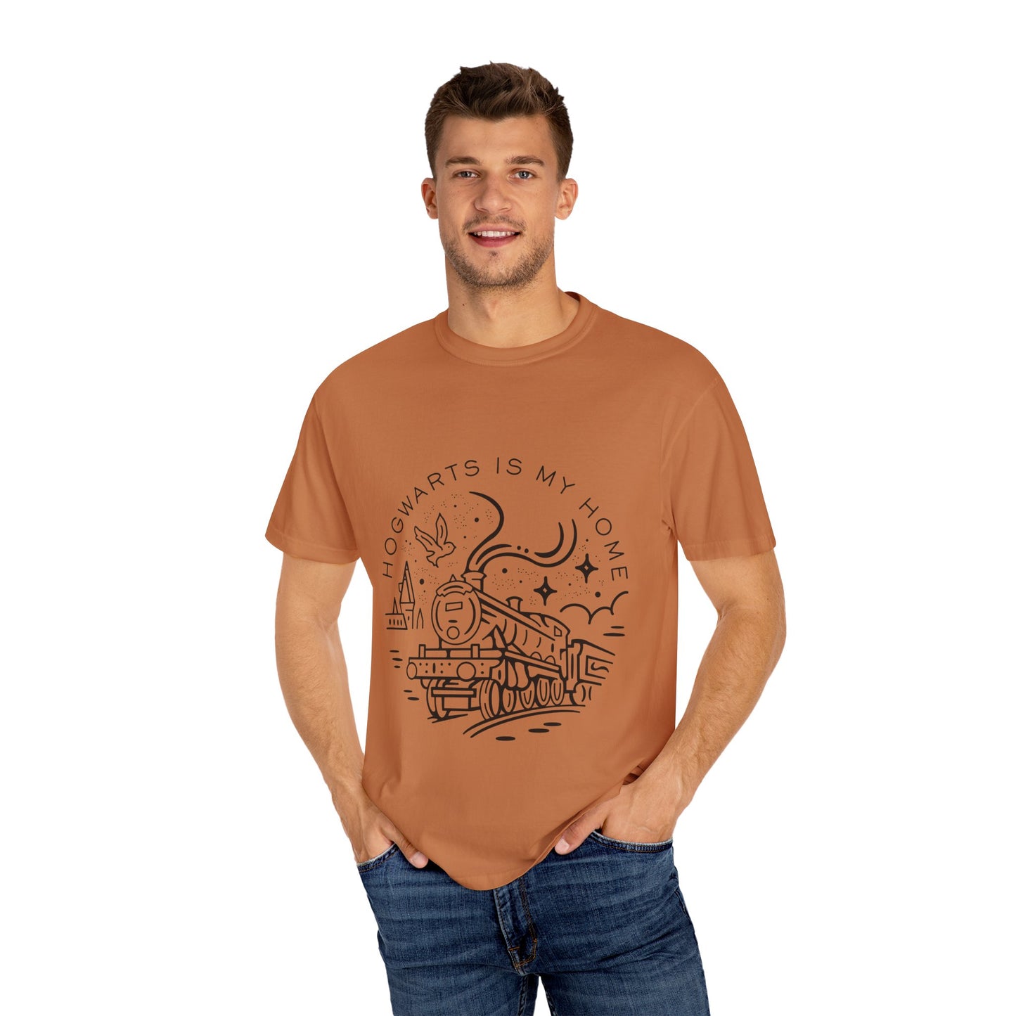 Hogwarts Is My Home T-Shirt - Unisex Garment-Dyed