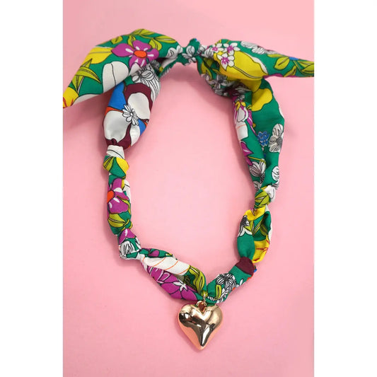 Handmade Scarf Charm Necklace